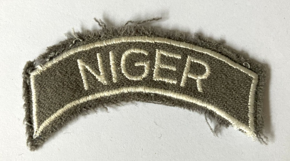 Niger Army shoulder tab patch