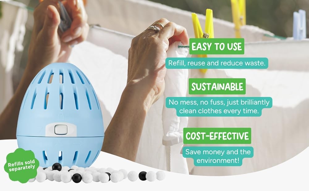 Laundry Egg | Deternt and Fabric Conditer Replacement | Non