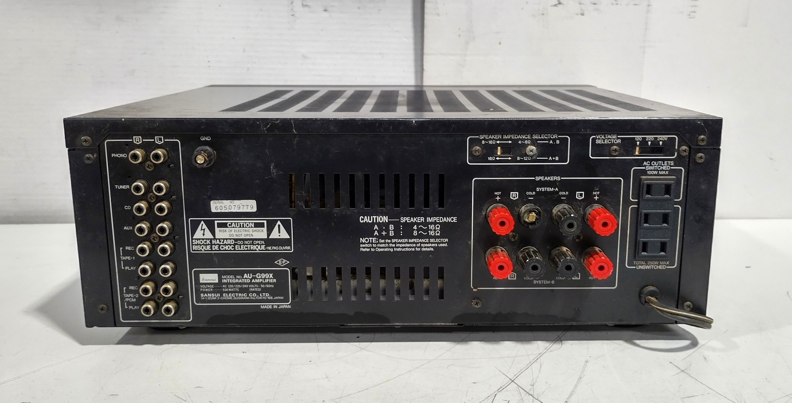 Sansui AU-G99X 160W Per Channel 8Ω Professional Stereo Integrated Amplifier