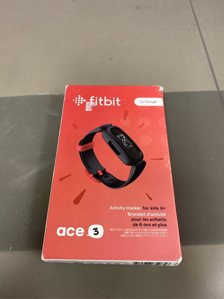 Fitbit Ace 3 Activity Tracker for Kids 6+ Black Racer Red