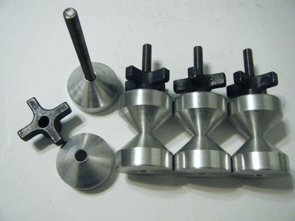 DAVIS 2"-Two hole pin--6061 Aluminium- 3/8-16 QUICK KNOBS(two sets)