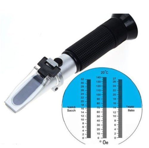 Refractometer Automatic Temperature Compensation (0-32 Brix) Triple Scale