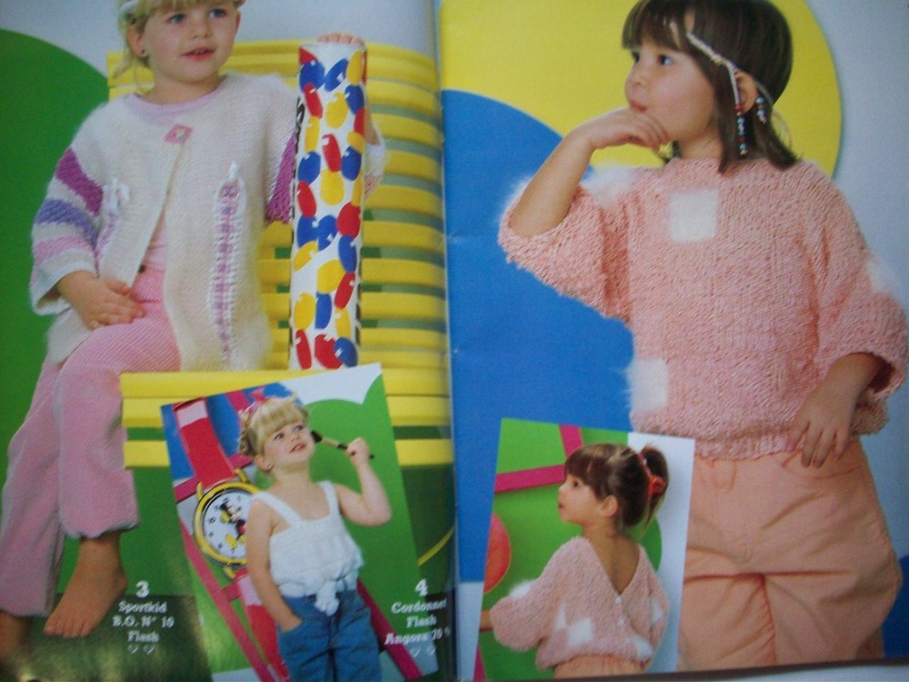 Bouton d'Or Knits patterns for kids sweaters carigans pullovers knitting