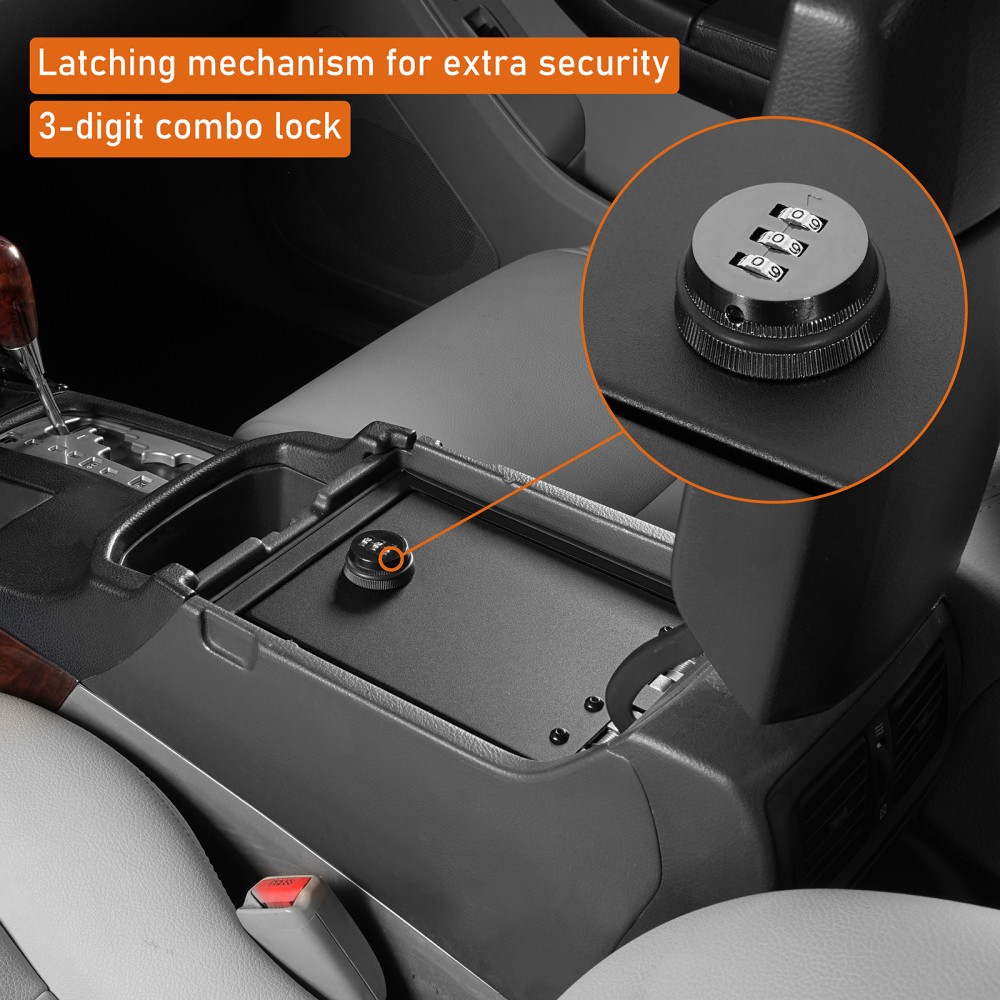 For Toyota 4Runner Center Console Safe (2003-2009) – Locking Vault Insert Black
