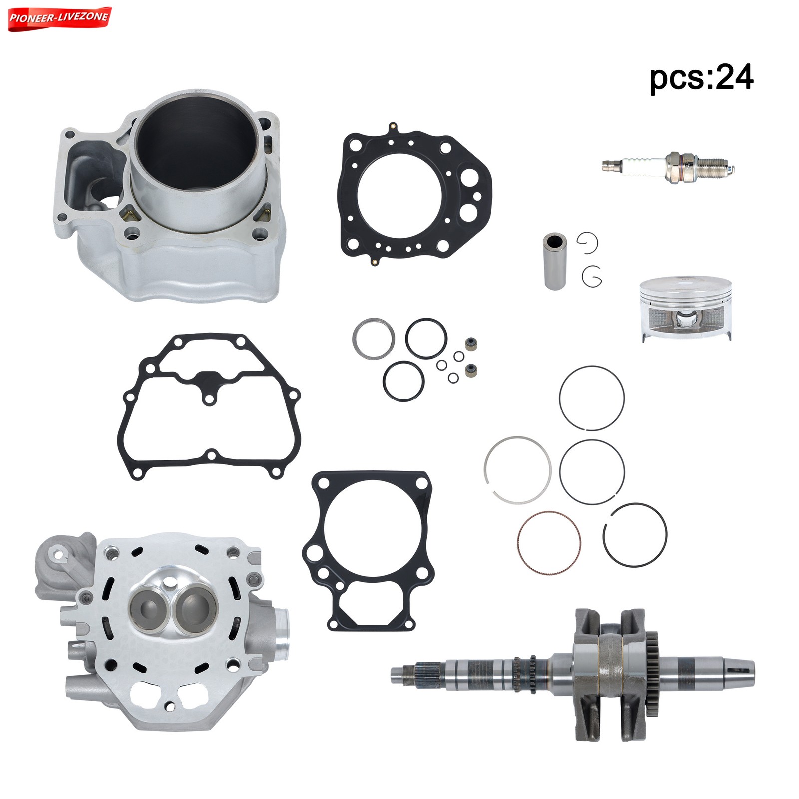 Rebuild Kit Cylinder Head Crankshaft 13000-HR3-A40 2009-24 For Honda TRX420 ATV