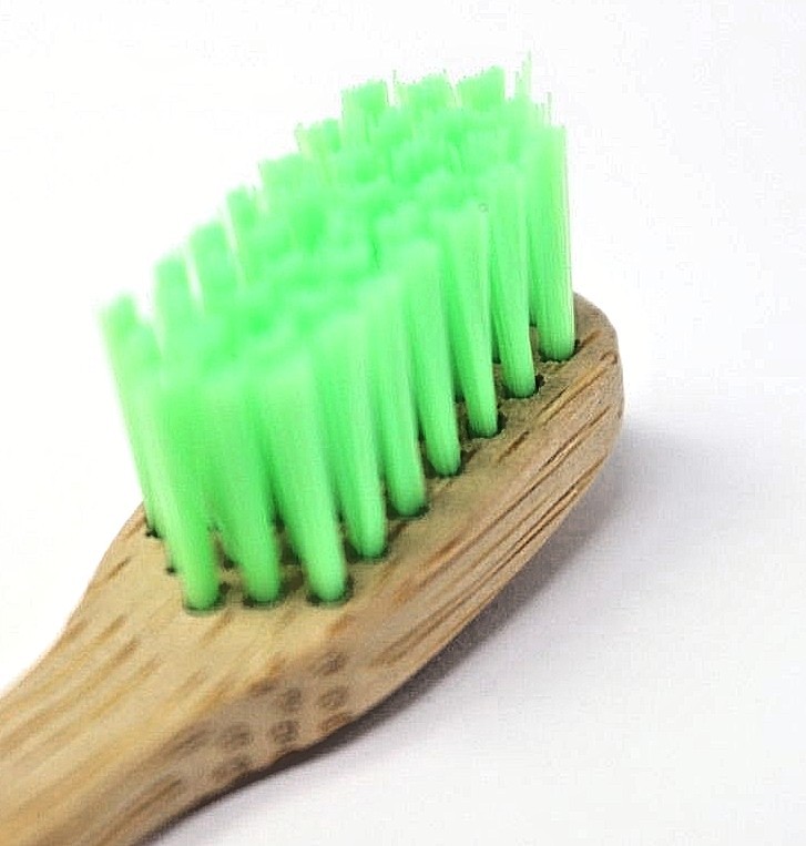 Bamboo Toothbrushes Biodegradable Natural Multi Color Bristles 4 pack