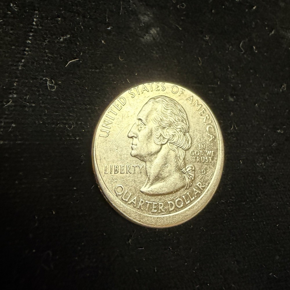 1999-D Mint Error Off-Center Georgia State Quarter Clad 25c
