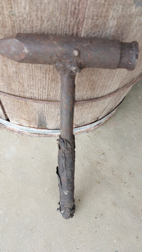 Vintage Hammer Made From Mining Bit.and 90s Mining Bit Box