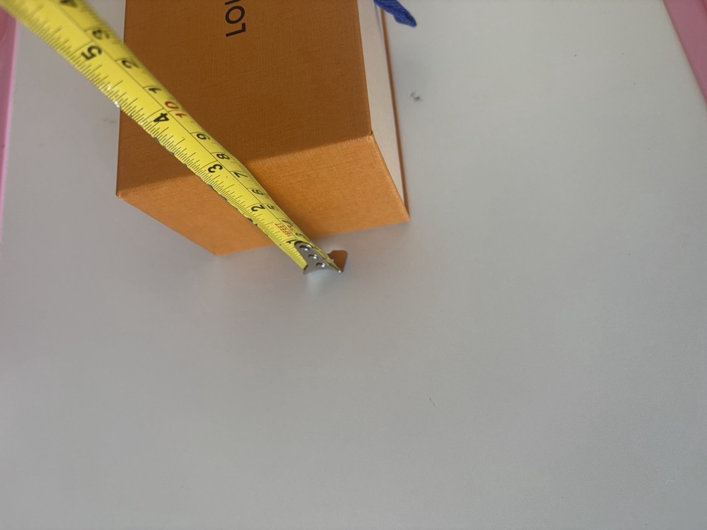 Louis Vuitton Orange Solid Rectangle Paper/Cardboard Gift Box, 8x4x2 in