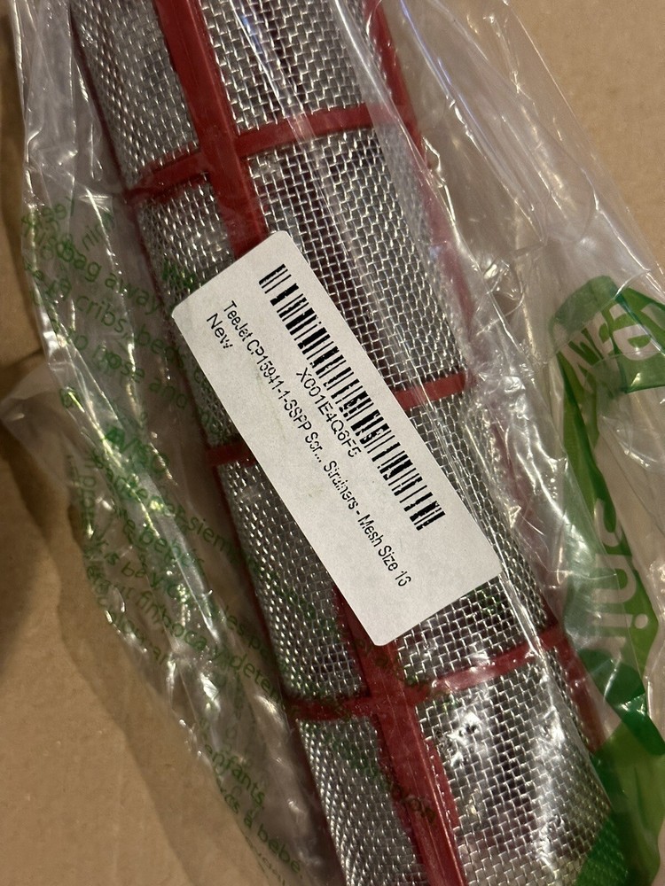 TeeJet CP15941-1-SSPP Screen Line Strainers - Mesh Size 16