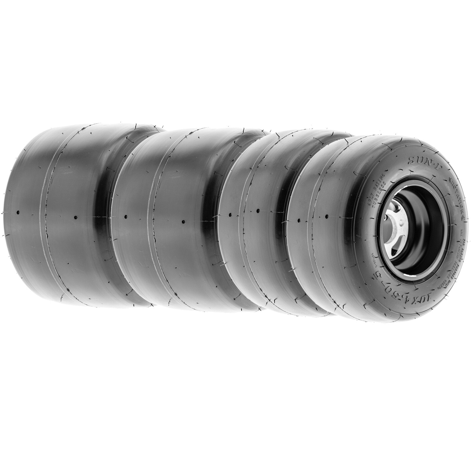 BUNDLE - SunF 10x4.5.00-5 11x7.10-5 Race Go Kart Tire 4 PR K001