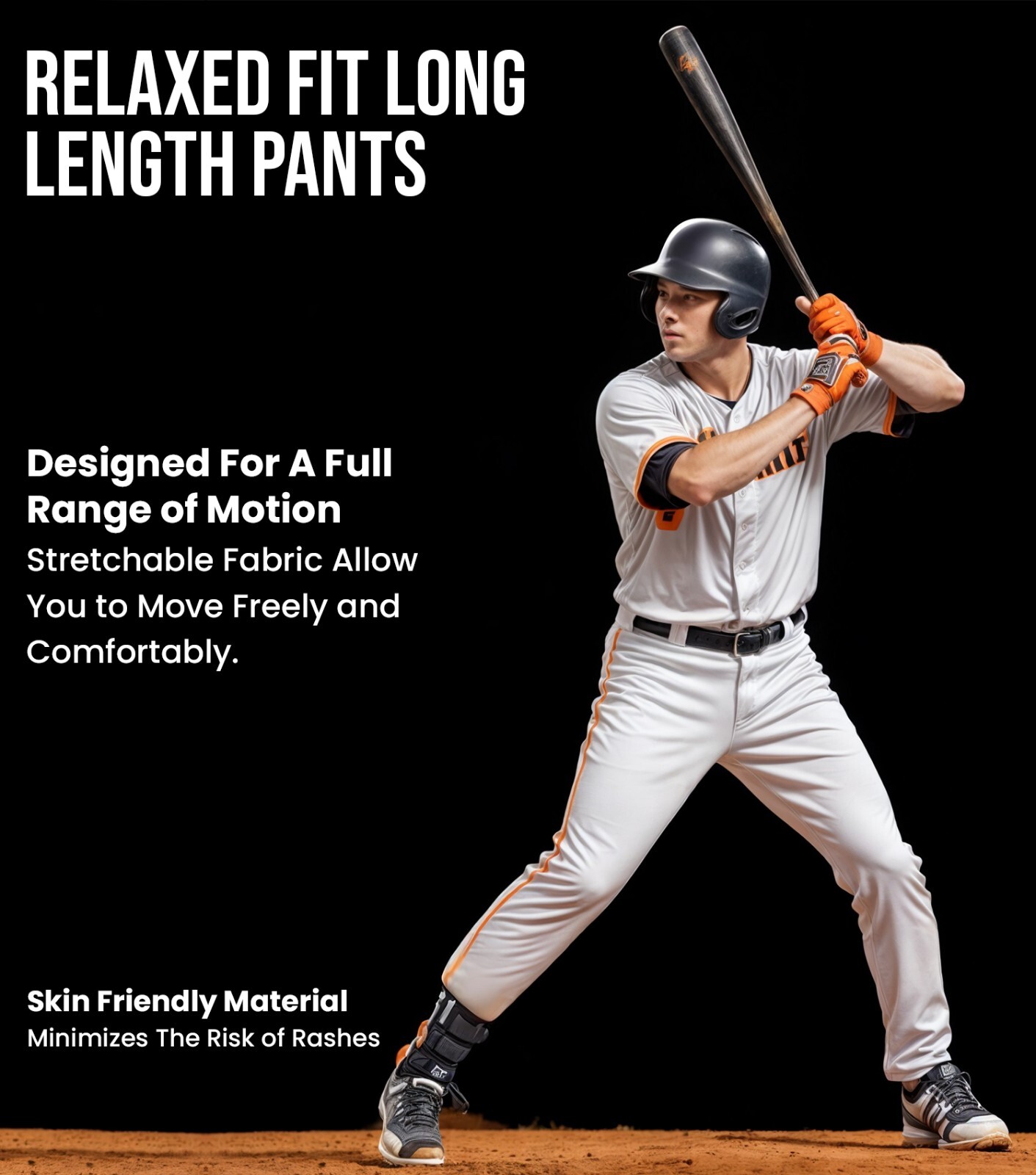 Exxact Sports Proline Full Length Baseball Pants Adult with Stripes For Men
