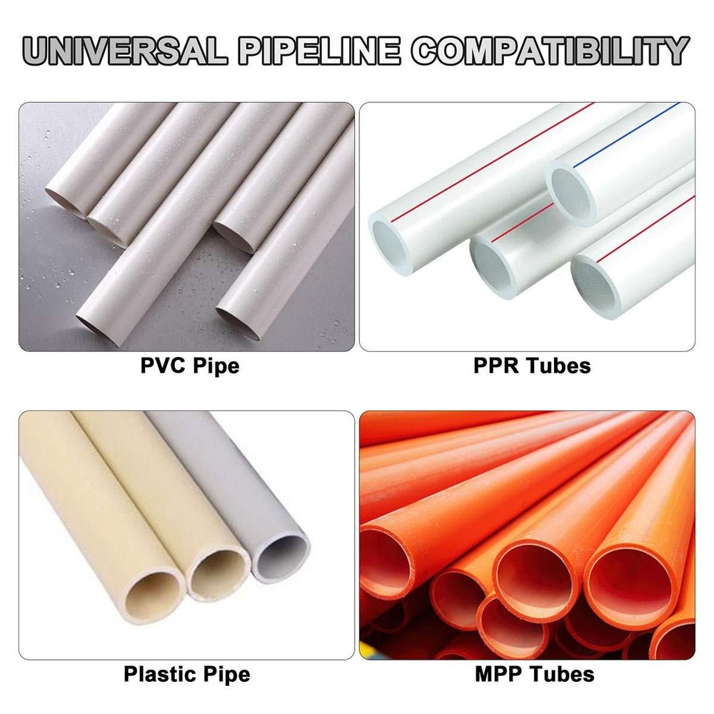 2Pcs 1/2''&3/4'' Water Pipe Integrated Internal & External Pipe Threading Tool