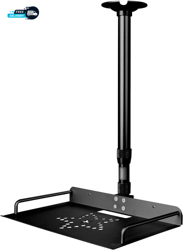 Universal Projector Ceiling Mount with Tray 60CM Height Adjustable