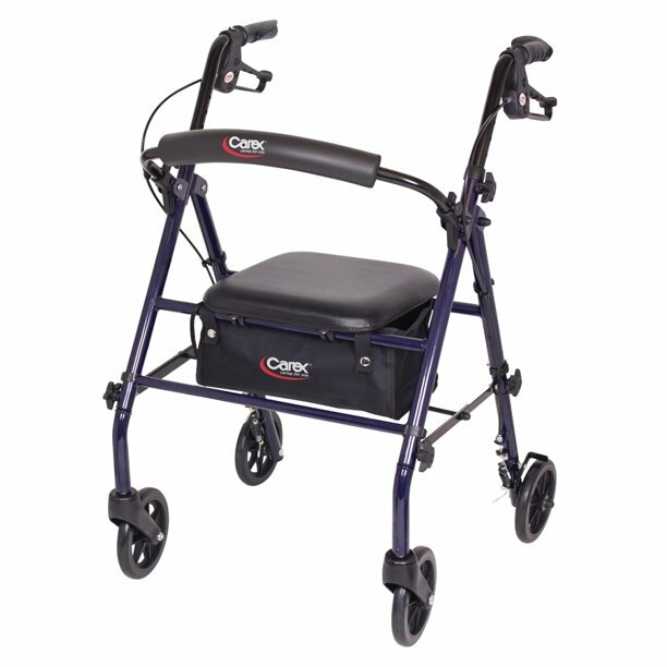 Padded Backrest, Replacement Rollator Parts For Carex Steel Rolling Walker NEW.