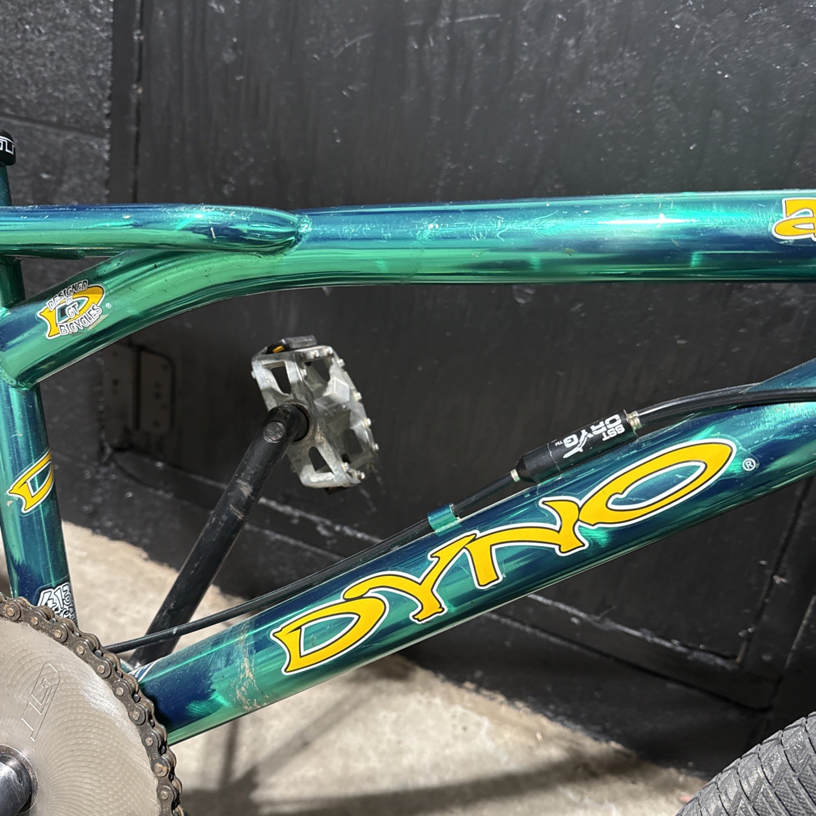 Dyno Air 2000 Gt Mags Freestyle Bike Metallic Green RARE Y2K Bmx Vintage