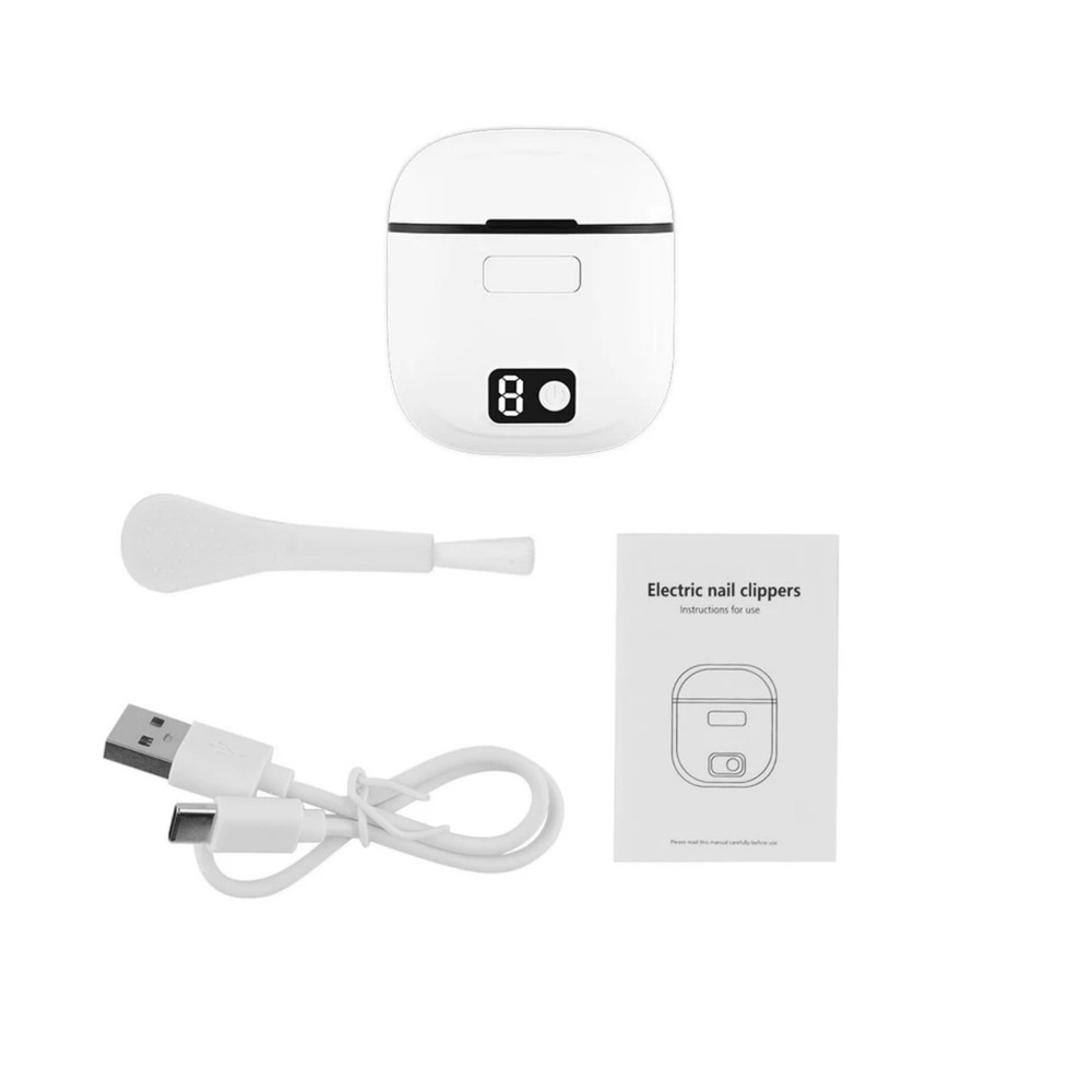 Electric Automatic Nail Clipper Grinder with 3 Speed Settings & Digital Display