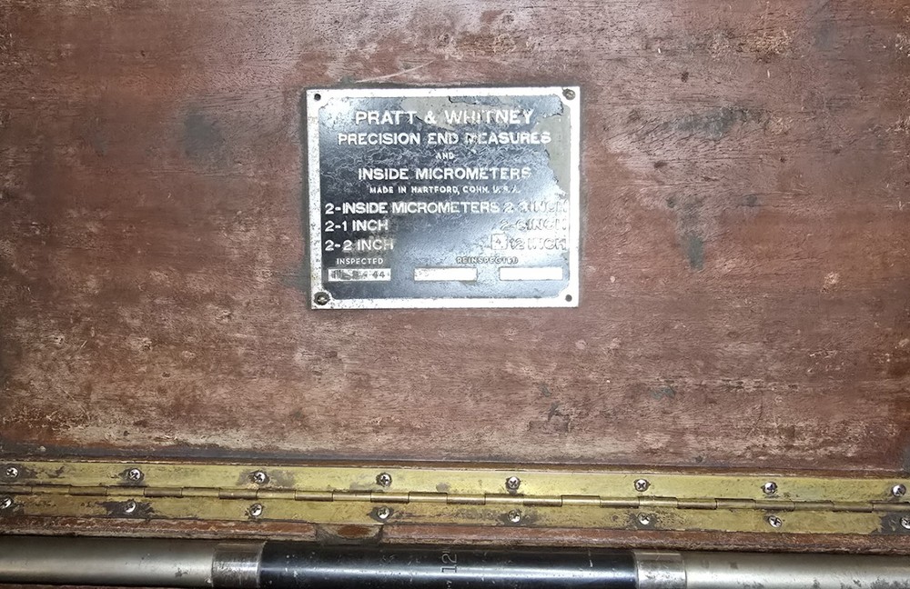 PRATT & WHITNEY PRECISION END MEASURES INSIDE MICROMETER GAGE STANDARDS SET