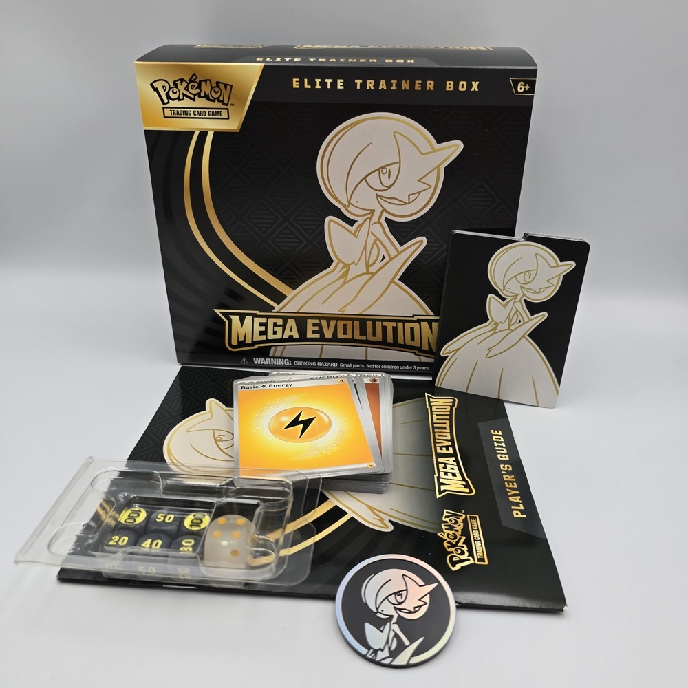 Pokemon Mega Evolution Gardevoir EMPTY ETB Box Guide Dice Coin Dividers