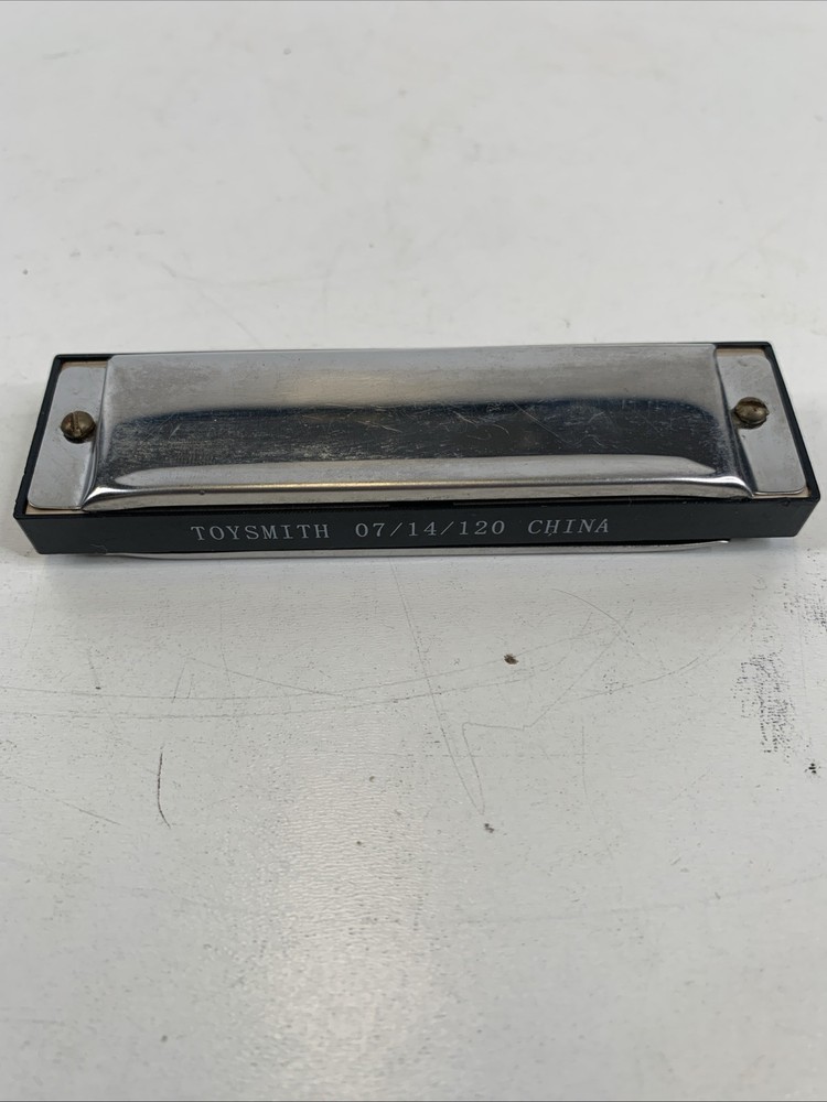 Harmonica 4" 10 hole Silver With Black