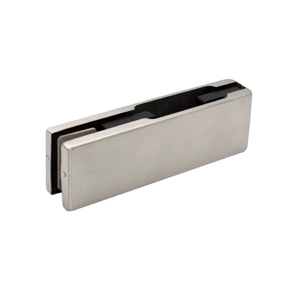 FHC EPF201BS European Top/Bottom Patch Fitting No Insert - Brushed Stainless