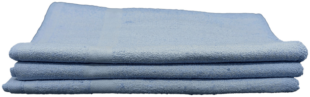 6 Piece - Hotel & Spa Pool Beach Towels 100% Ring Spun Cotton Solid Blue