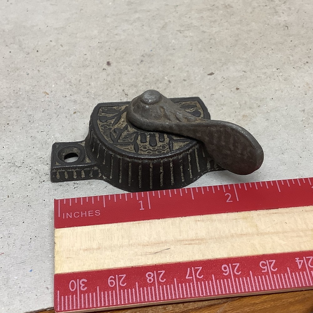 Vtg Antique Bronze Top Eagle Claw Window Sash Lock Replacement Part Ives