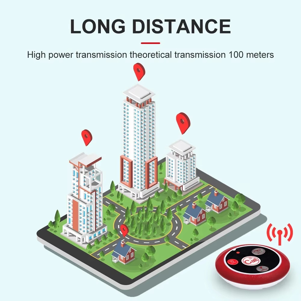 CATEL Restaurant Wireless Waiter Call System Table Call Button Pager