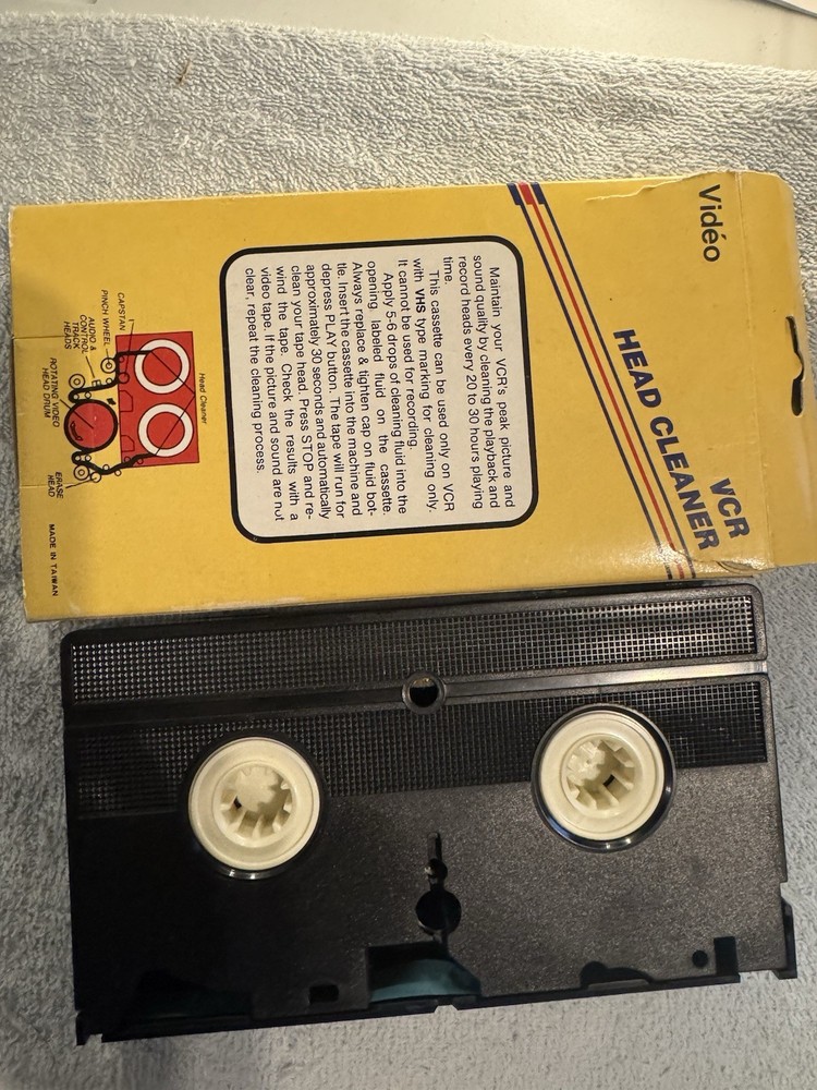 Professional VCR Video Head Cleaner-With Cleaning Solution-New
