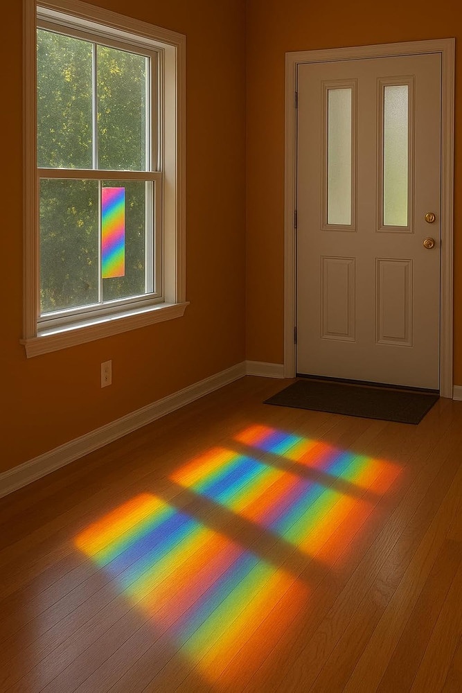 Diffraction Grating Sheet 13,500 Lines/In [One 6" X 5Ft Roll]