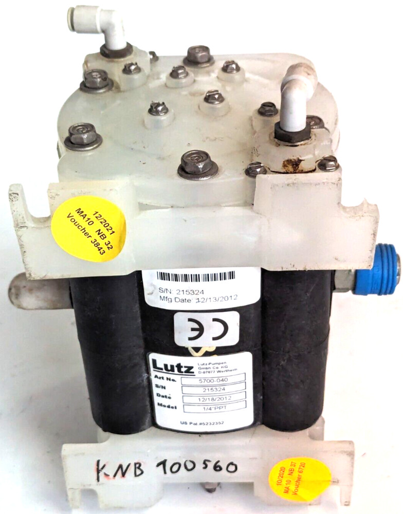 Lutz double diaphragm pump 1/4" PPT