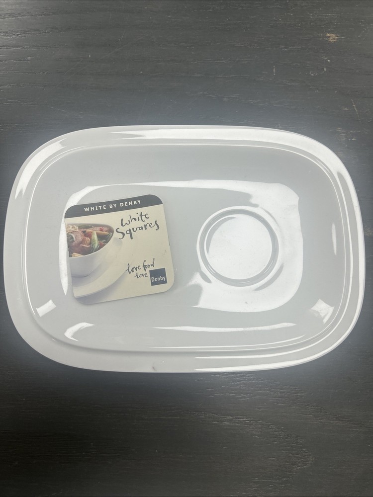 Denby White Square Buffett Saucer