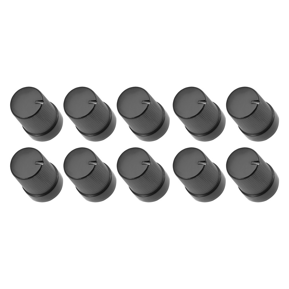 Potentiometer Control Knob Insert Shaft Switch Knobs 6mm/Black / 100Pcs