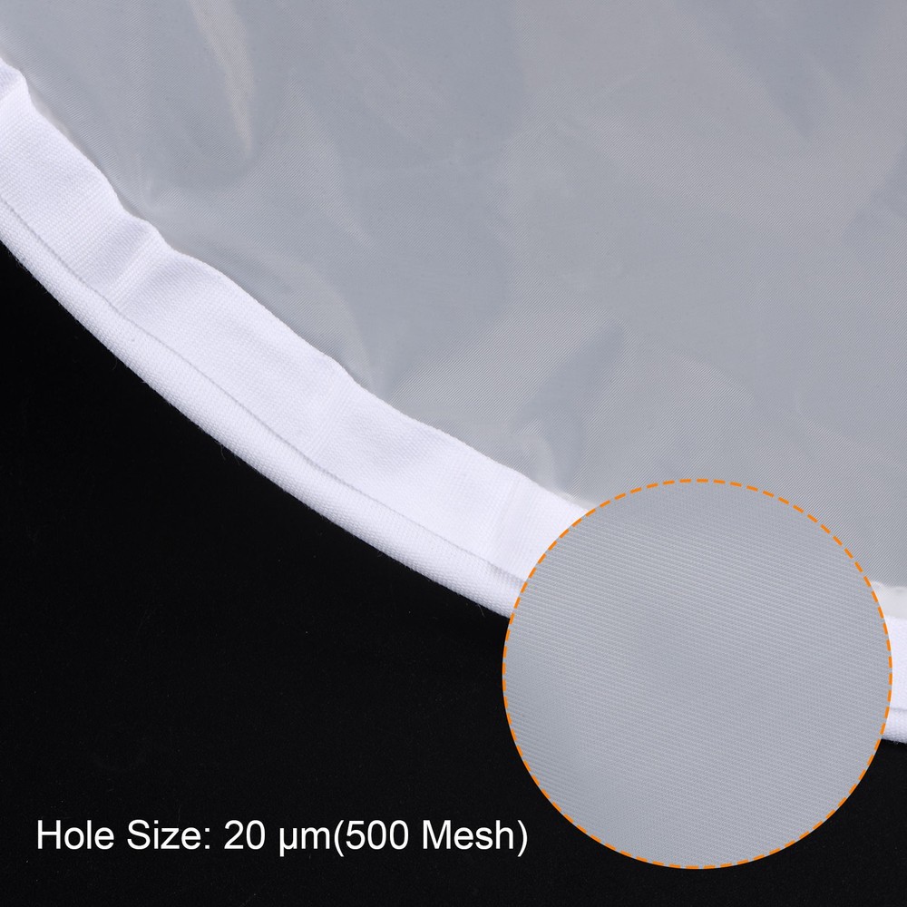 500 Mesh Paint Filter Bag 7" Dia Cone Shape Nylon Strainer for Filtering