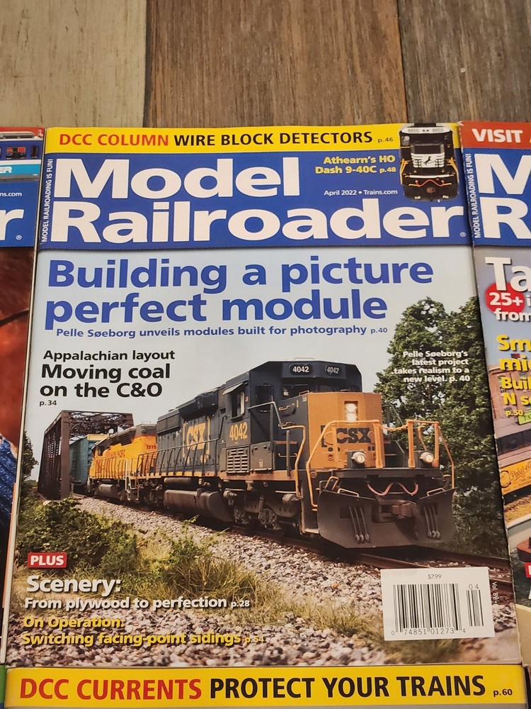 Model Railroader Train Magazine 6 Issues 2022 - 2023 Display Layout