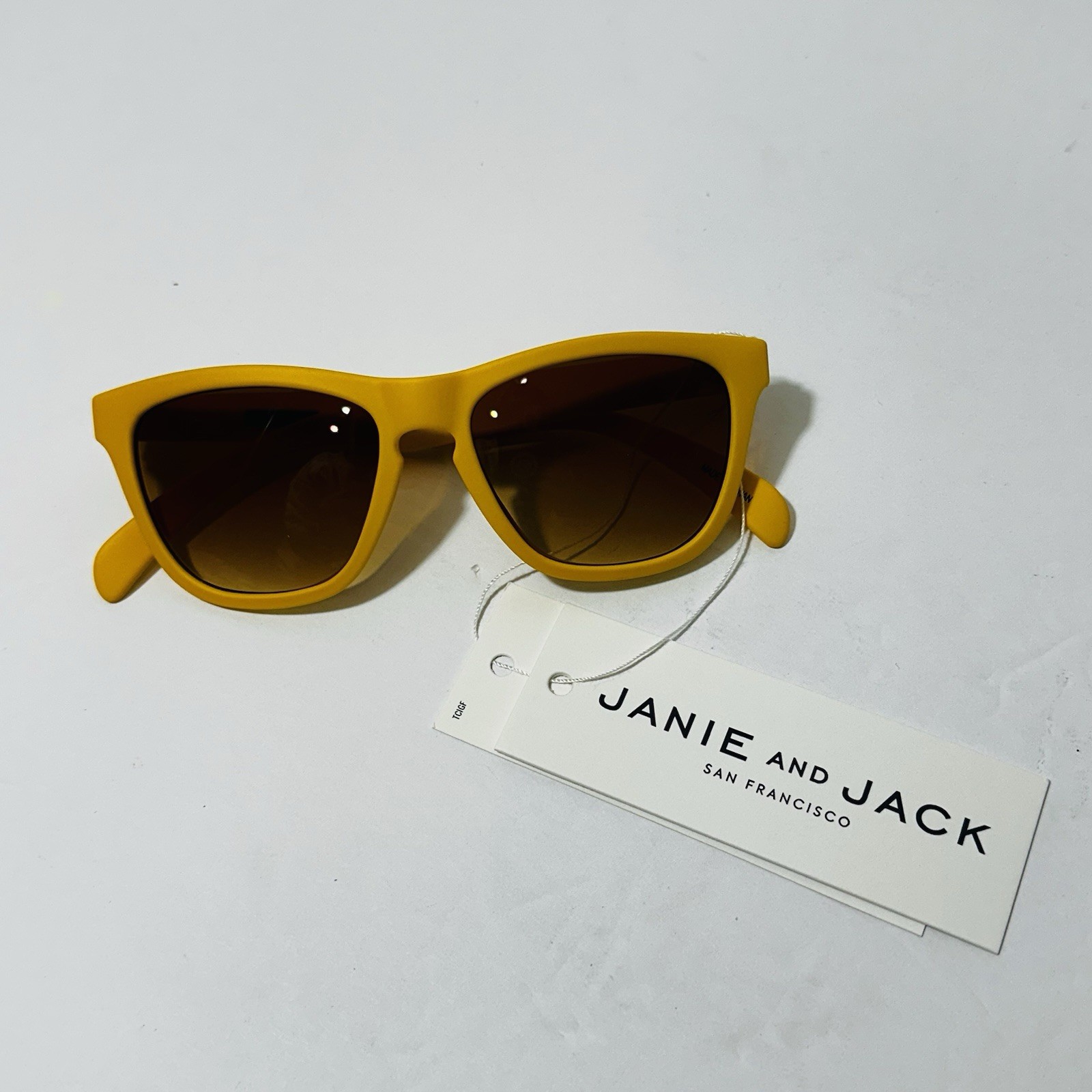 NEW Janie and Jack Yellow Unisex Sunglasses 2-4 years