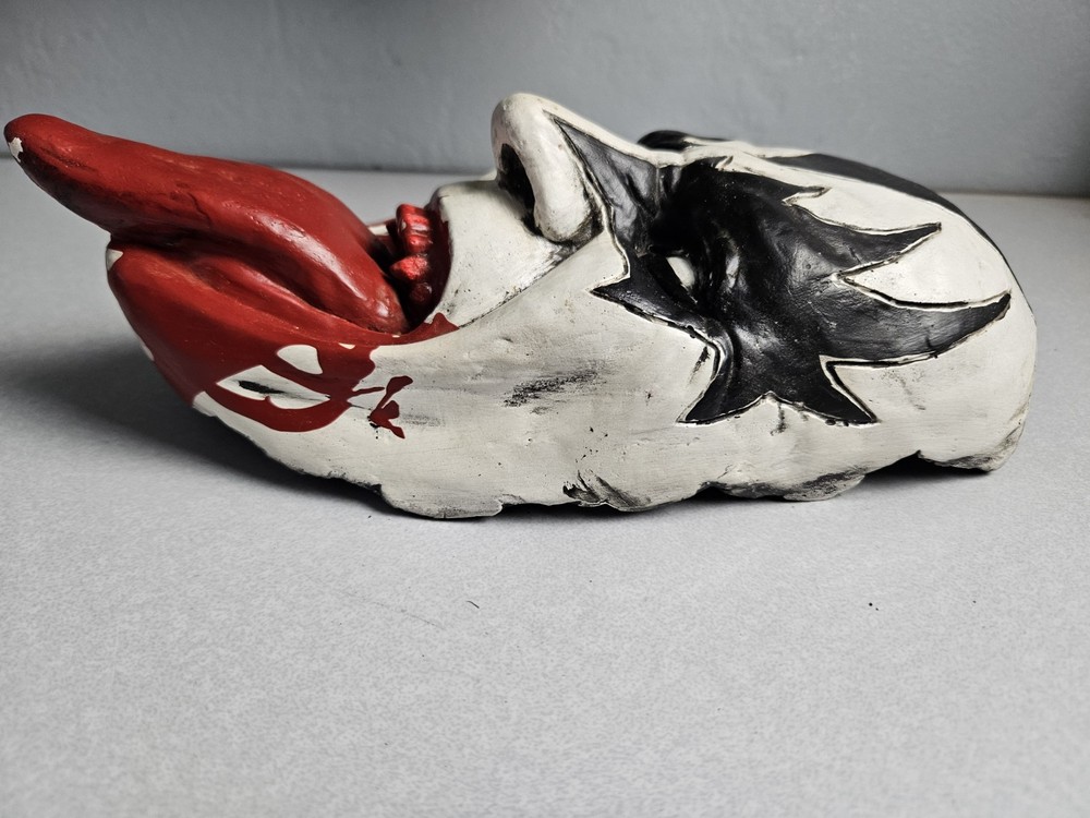 Rare Kiss Memorabilia 3 Gene Simmons Promo Ceramic Masks Read