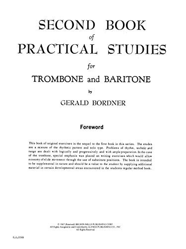 Second Book of Practical Studies for Trombone