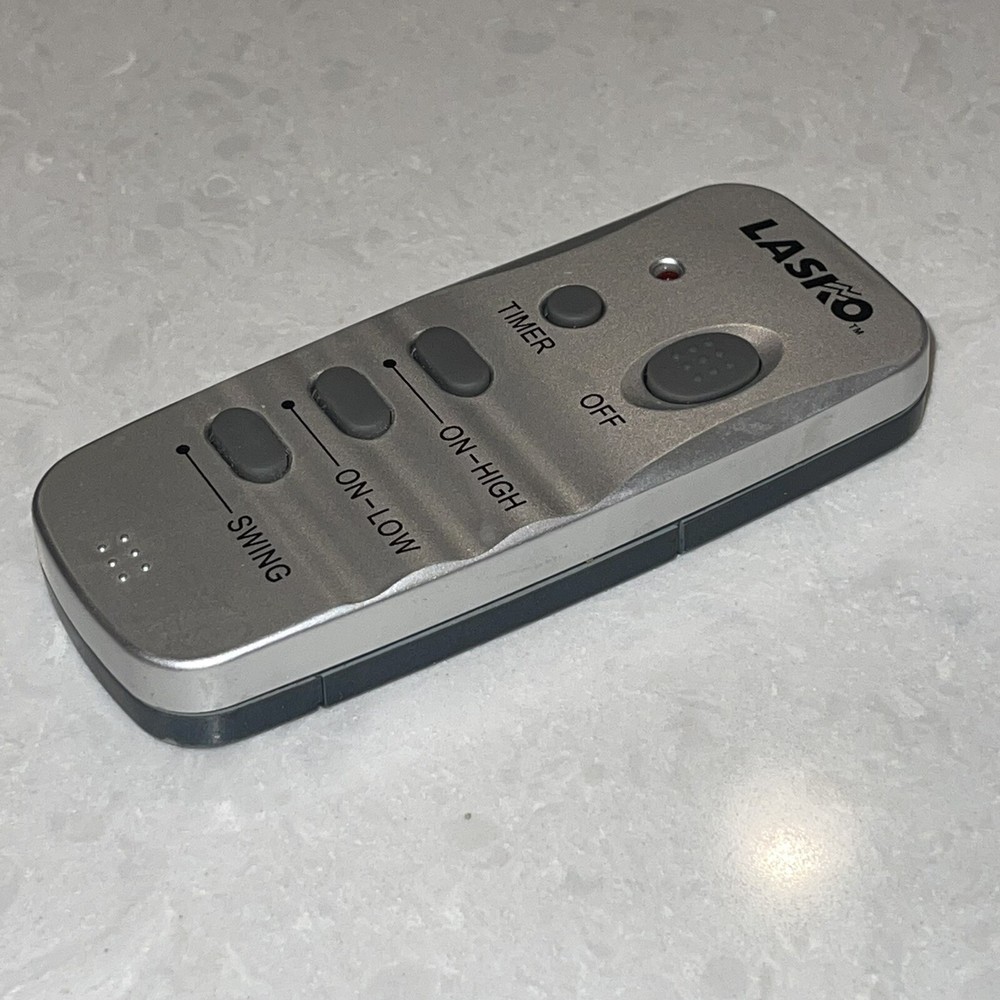 LASKO Oscillating Fan Remote Control Timer Silver