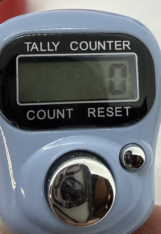 Electronic Finger Counter 7 Pack Resettable Hand Tally Clicker