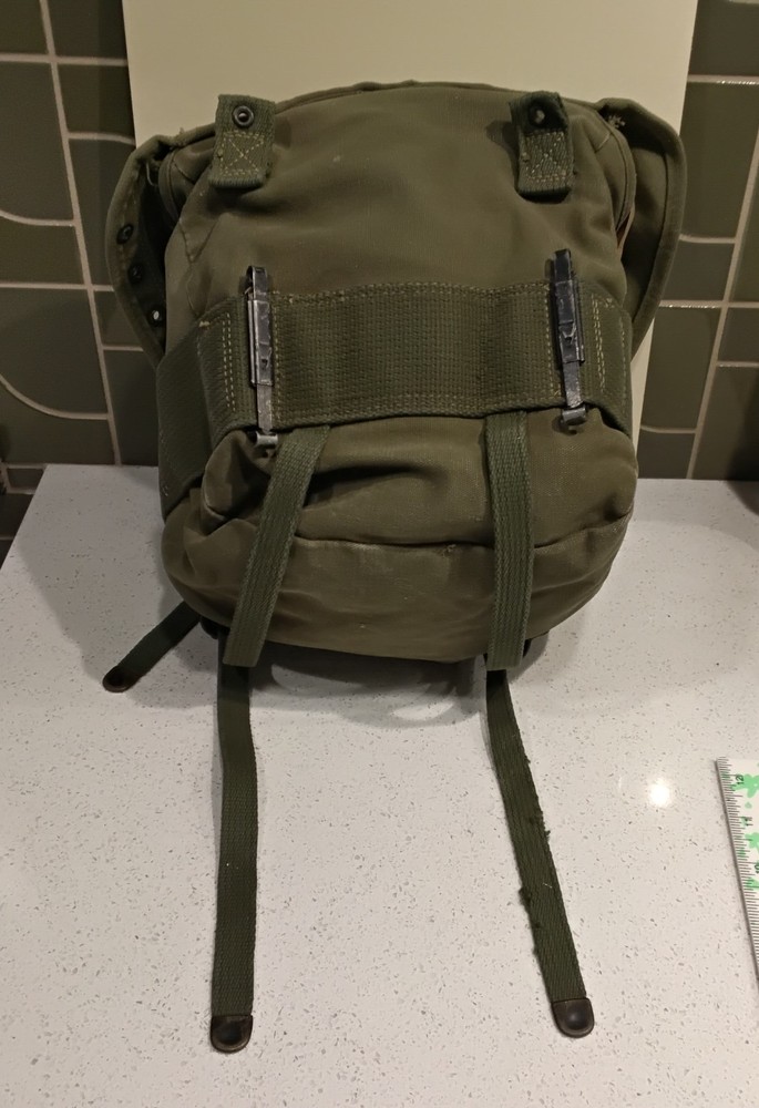 US Military Rubberized Mussette Bag with strap