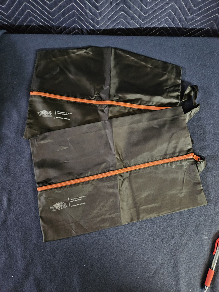 16 pc Black & Orange Packing Organizers