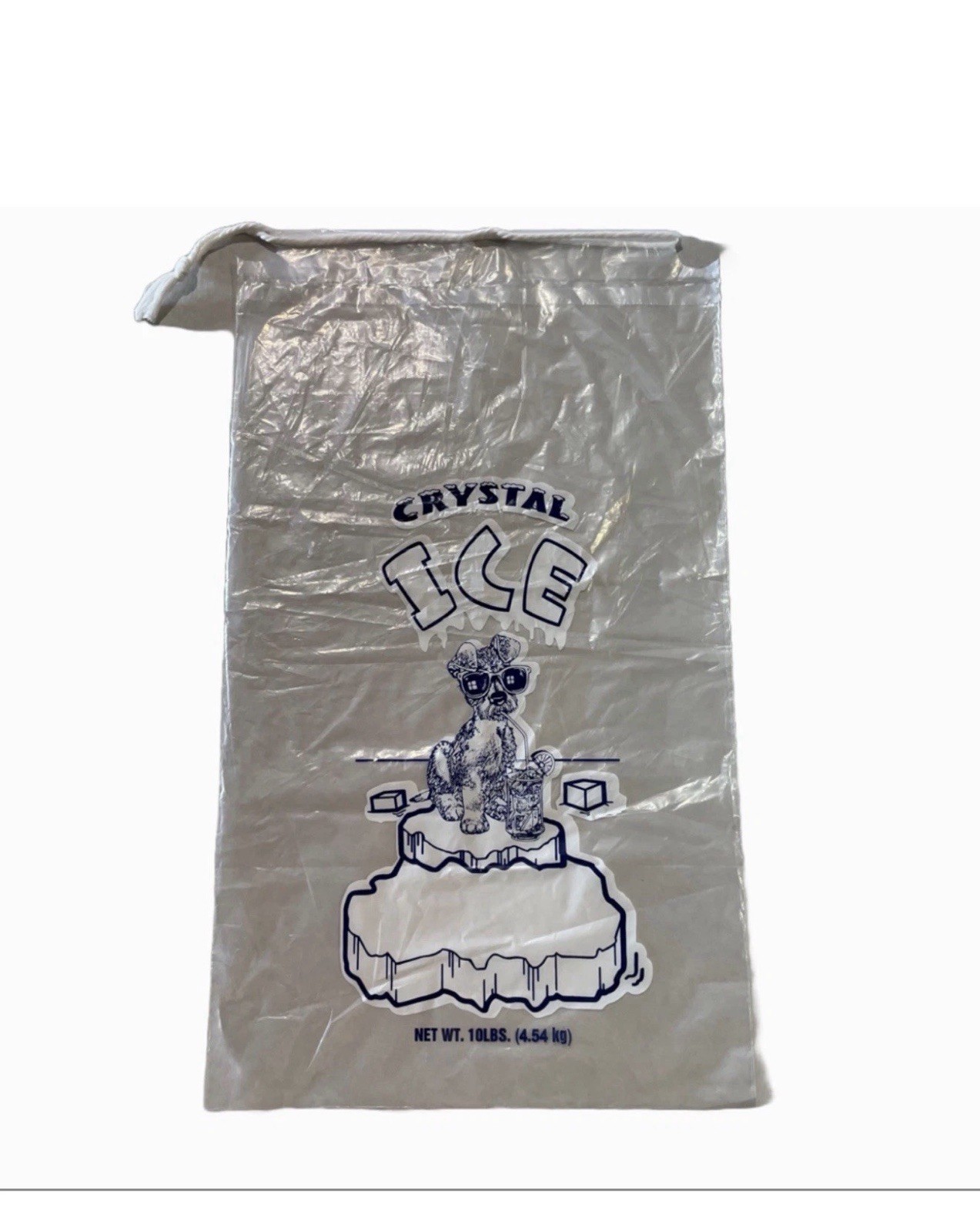 8 lb / 10 lb / 20 lb Ice Bags with Drawstring Commercial Grade Free Shipping