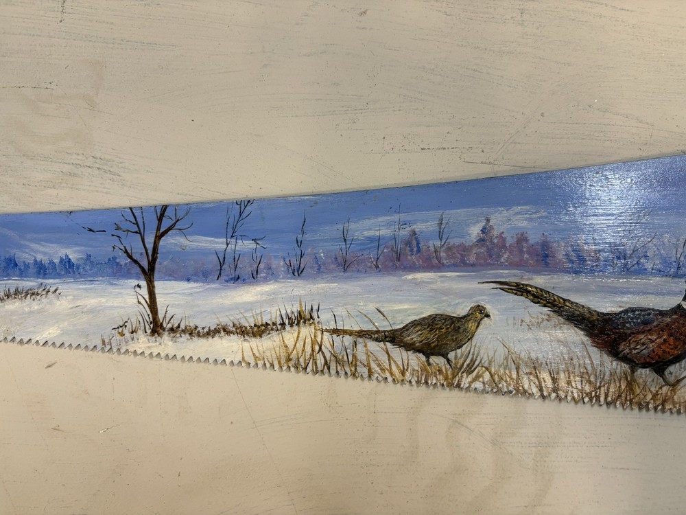 Hand Painted Saw