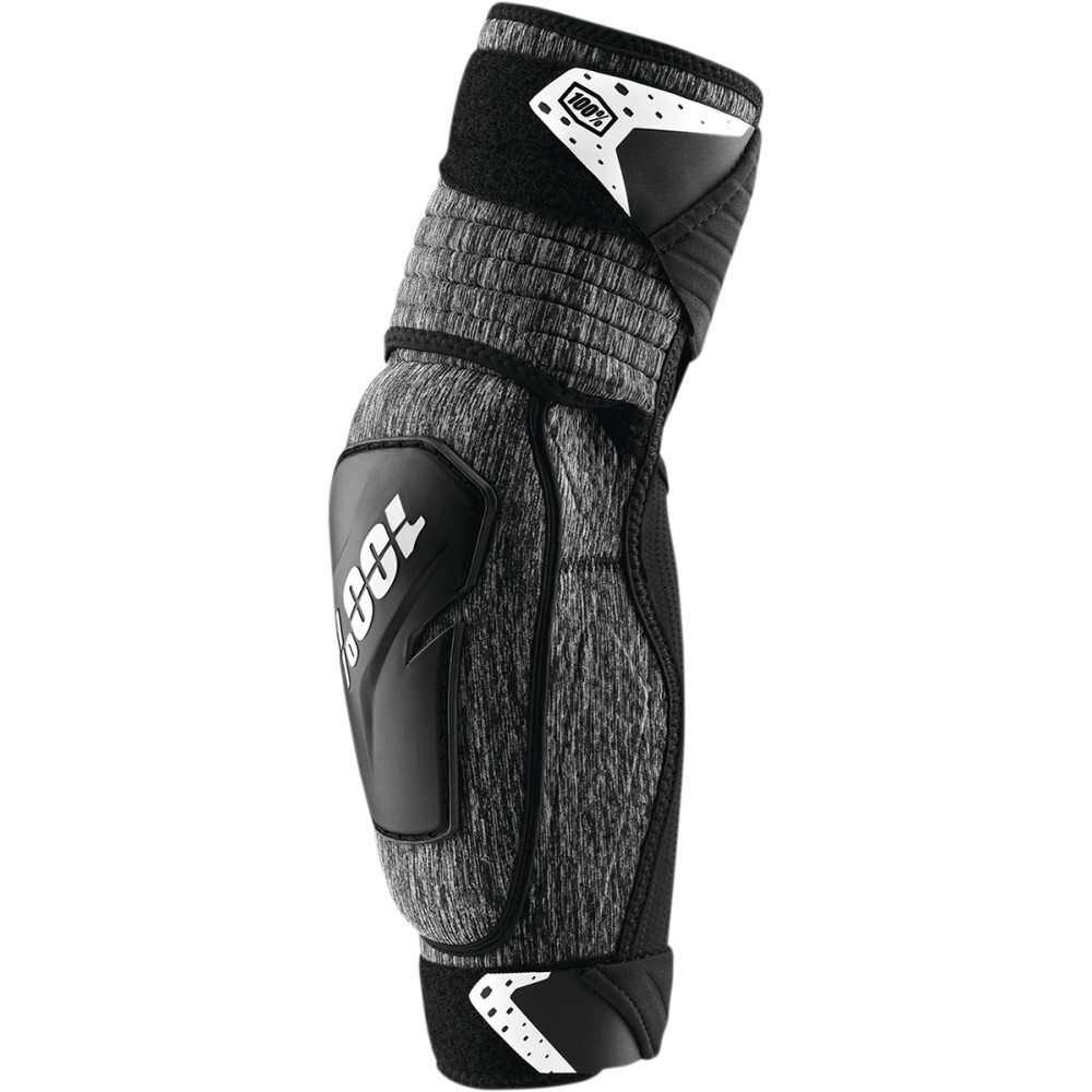 100% Fortis Elbow Guards - Gray/Black | Small/Medium