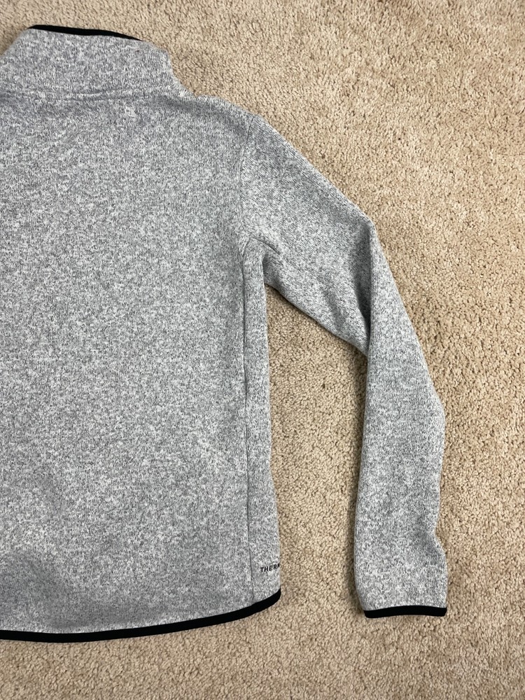 Nike Basic Jacket Mens Medium Full Zip Collared Therma Fit Swoosh Logo Gray