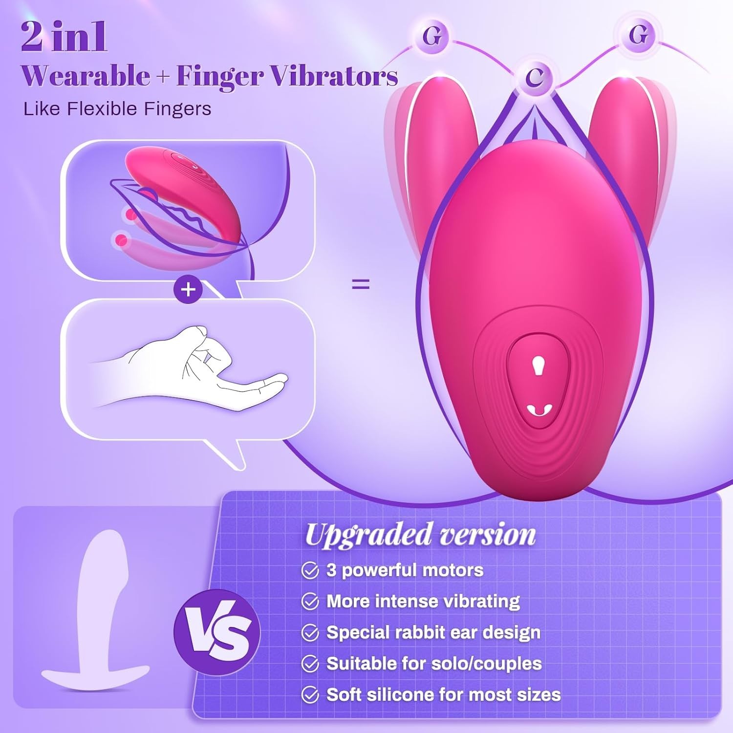 Panties Massager Vibrating Wireless Remote Control Women Underwear US