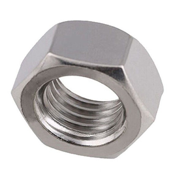 5pcs Hex Full Nuts Left Hand Reverse Thread M8 A2 Stainless Steel Zinc Plated