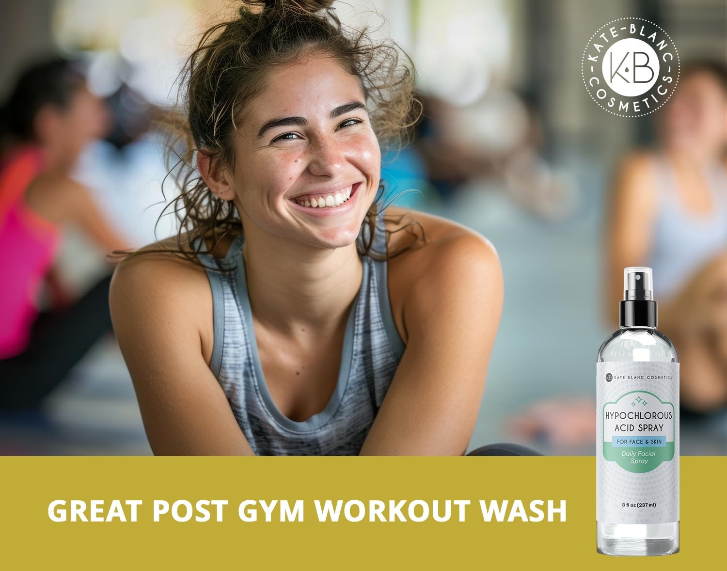 Hypochlorous Acid Spray for Face and Skin. Gentle Facial Cleanser for Acne-Prone