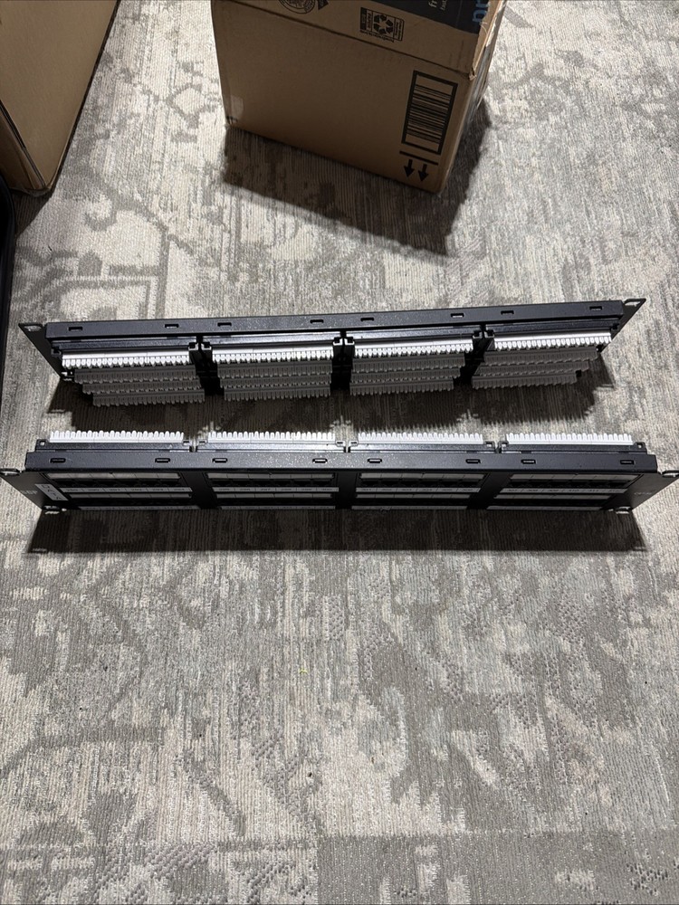 CAT5e 48 Port Ethernet Rack Mountable 2U 110 Style Punch-down Patch Panel